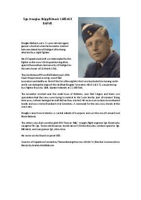 A preview of a PDF biography for Birbeck, Douglas Brigg
